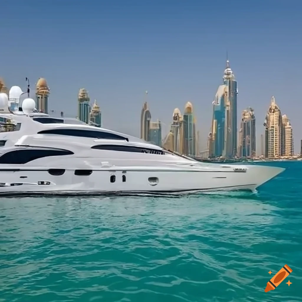 luxurious yacht in Dubai