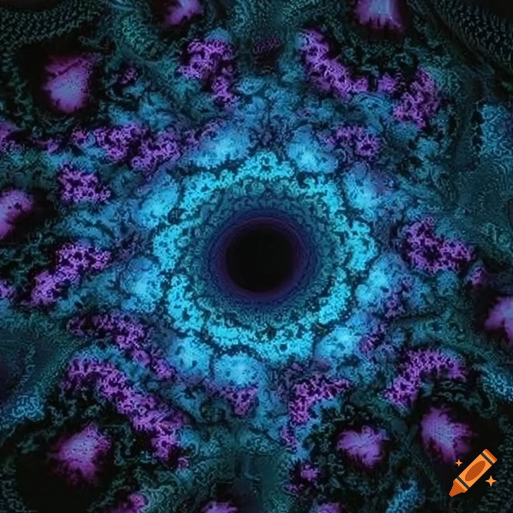clear fractal patterns in space