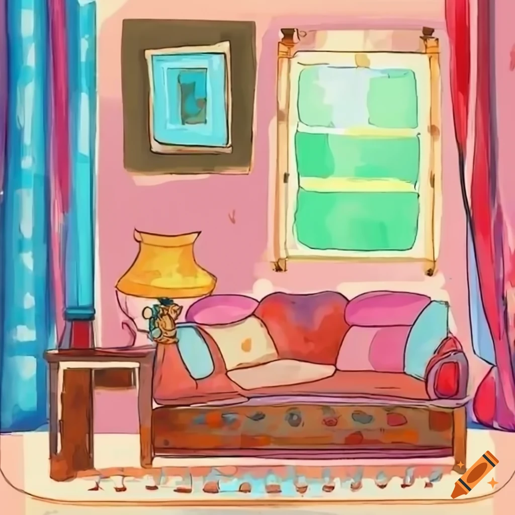 Interior design of a wellfurnished room on Craiyon