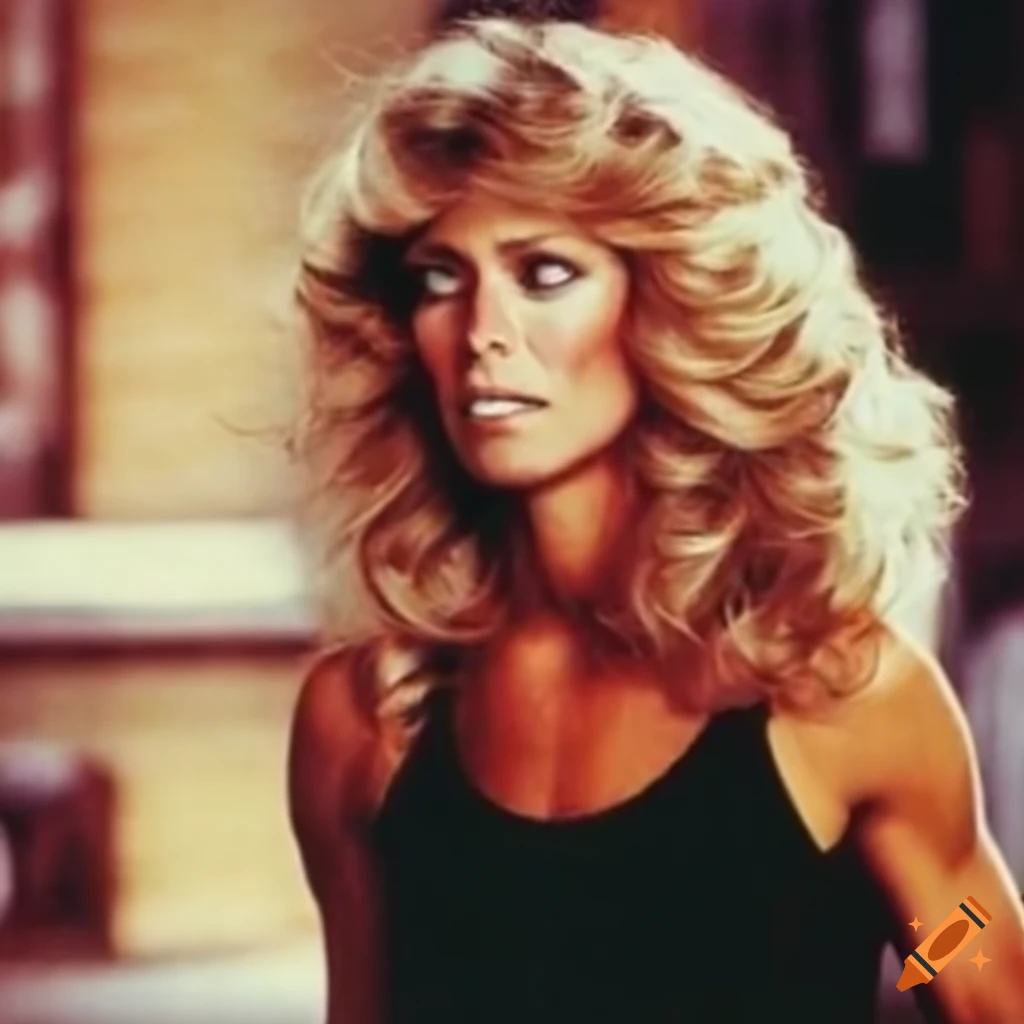 Unique hairstyle inspired by sheryl crow and farrah fawcett on Craiyon