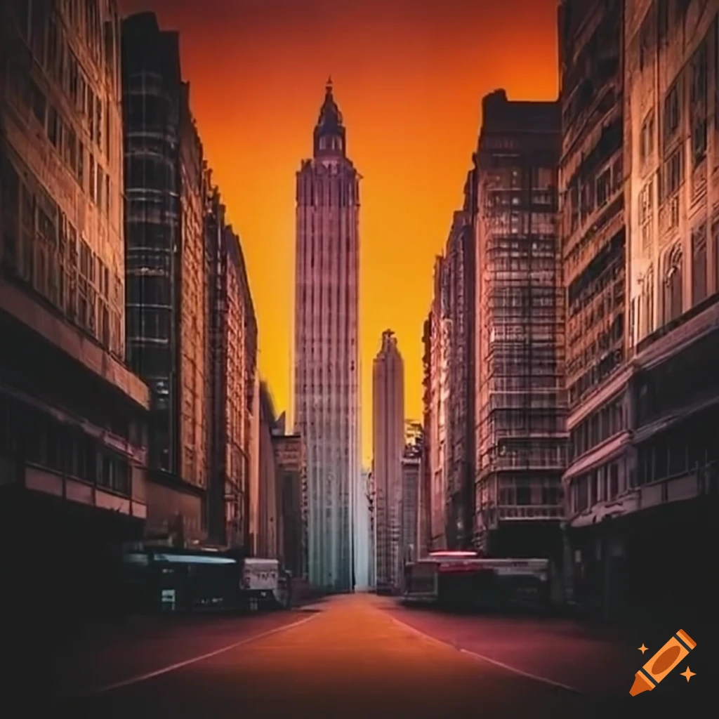 cityscape of a deserted city
