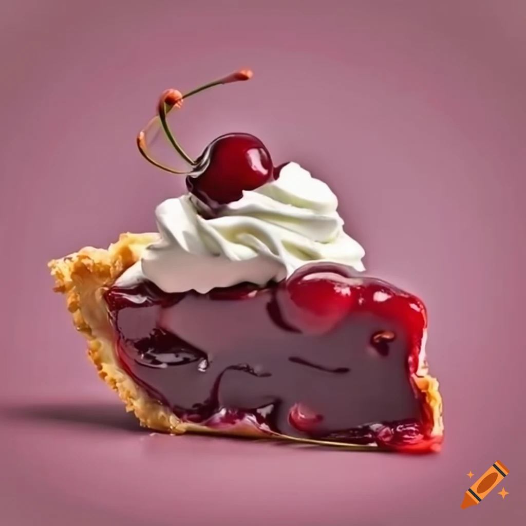 Photo realistic high definition bowl of cherries and whipped cream