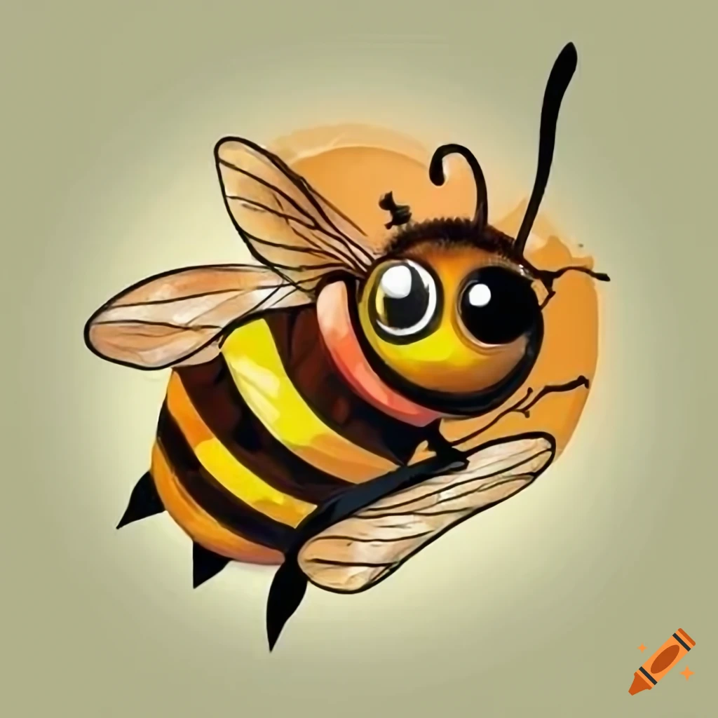 funny picture of a bee