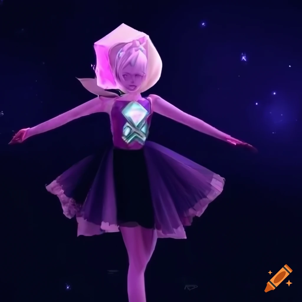 reimagined artwork of Pearl from Steven Universe with Zelda-inspired graphics
