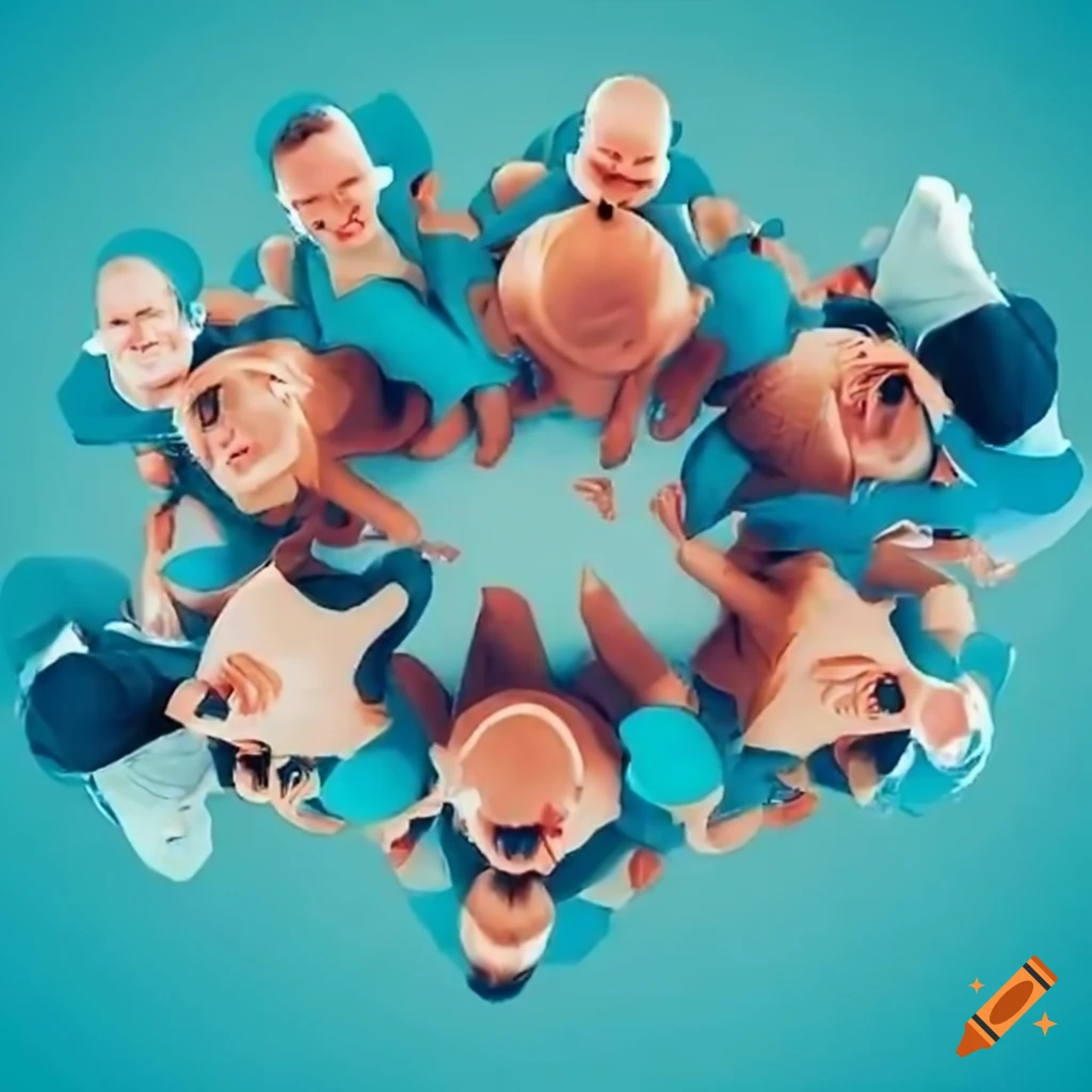group of people having a discussion