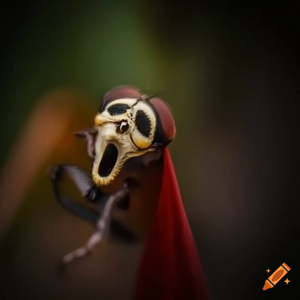 Ghost character with a cape flying