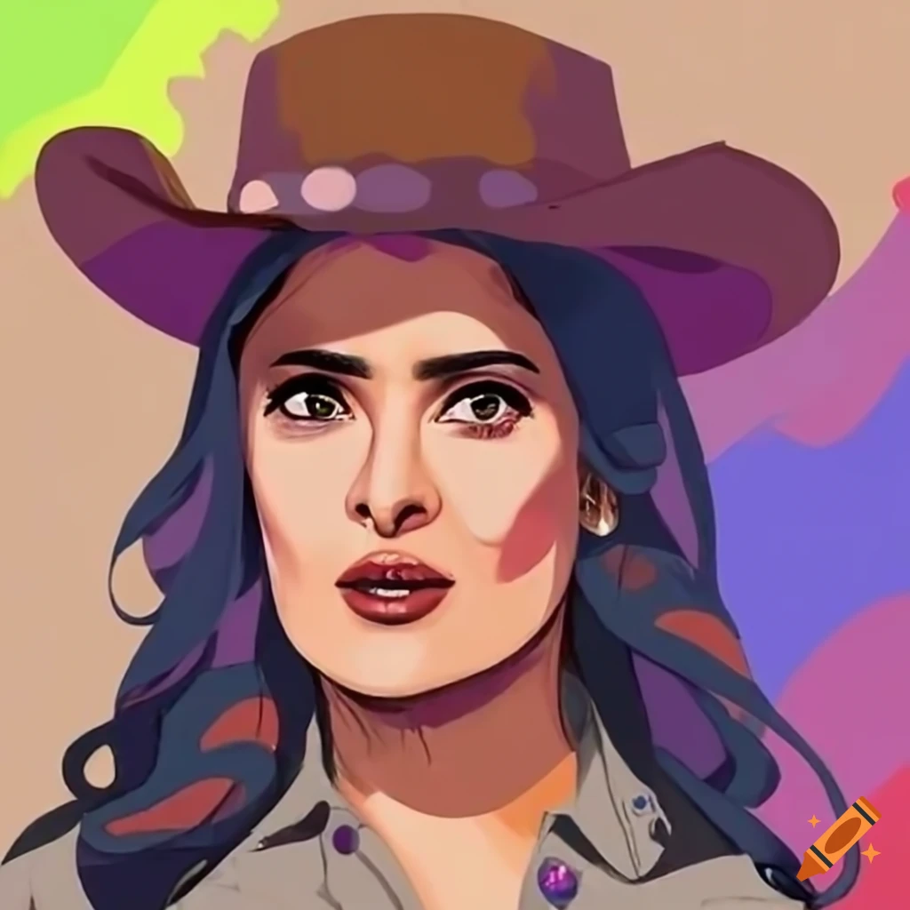 Salma Hayek In A Stylish Cowboy Hat salma-hayek-in-a-stylish-cowboy-hat