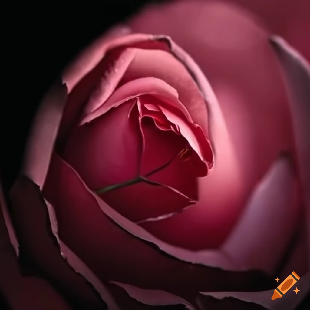 close-up of a rose in front of a moon