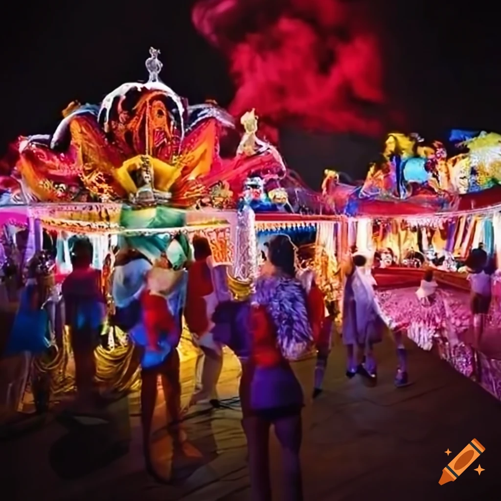 Colorful carnival atmosphere