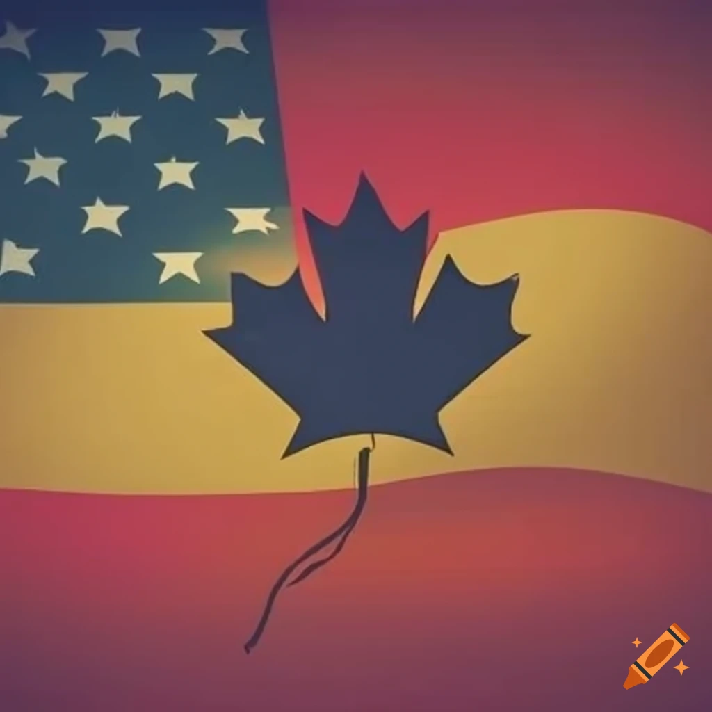 flag design combining German, Mexican, Canadian, American, and Chinese flags