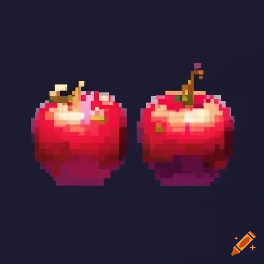 Pixelated Apple From Dk Computer Coding Python Pixelated image of apples and pears on Craiyon