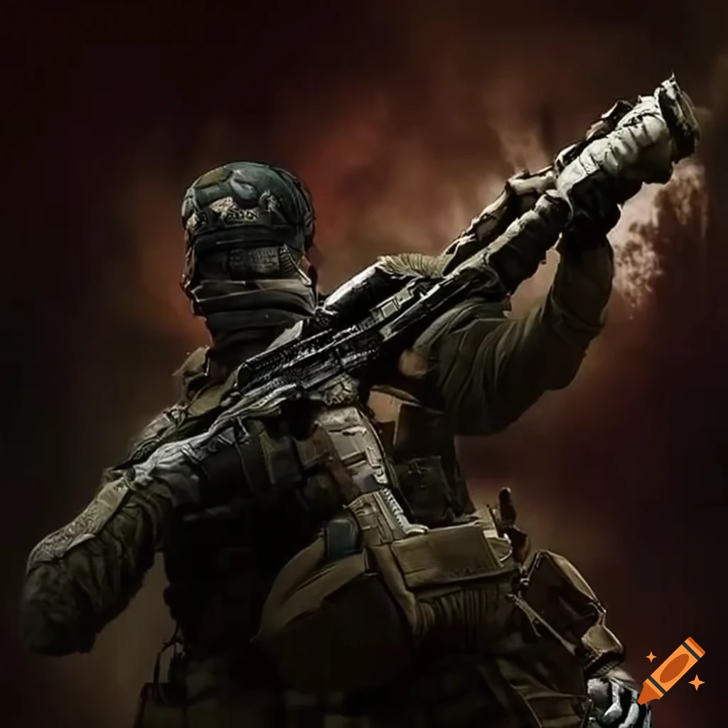 image depicting intense warfare