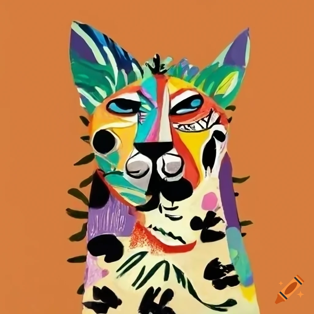 Artistic representation of animals in a forest on craiyon