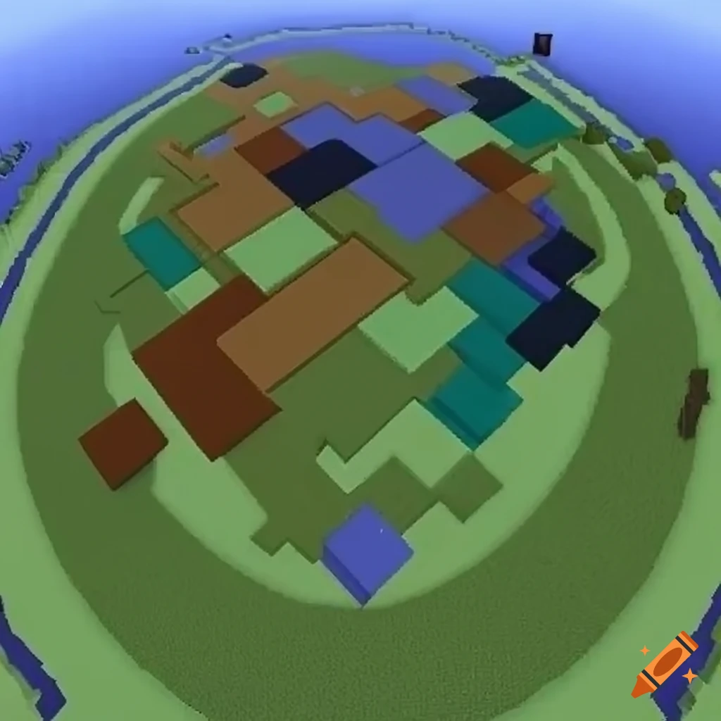 Minecraft puzzle maps on Craiyon