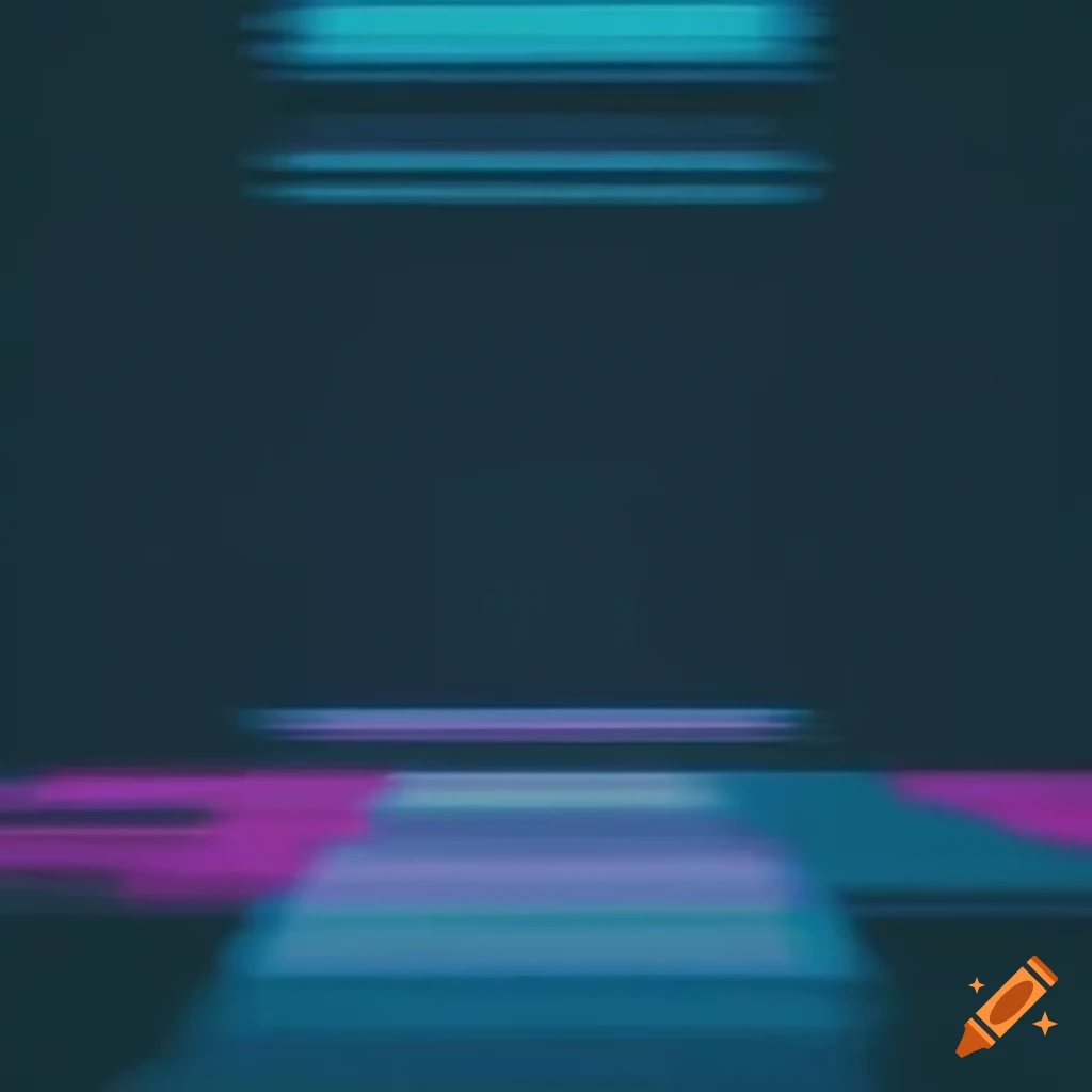 abstract artwork with glitch and VHS aesthetic