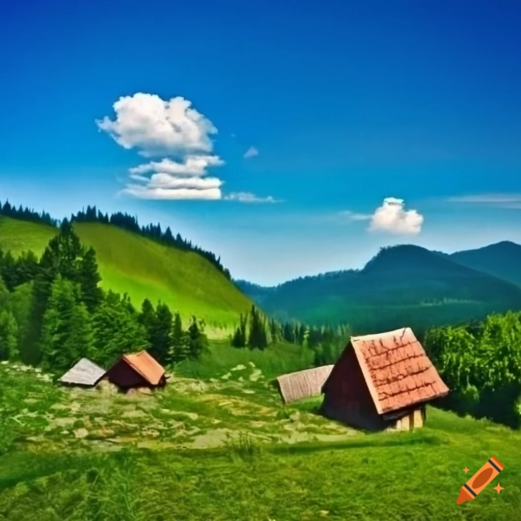 Slovak folk landscape