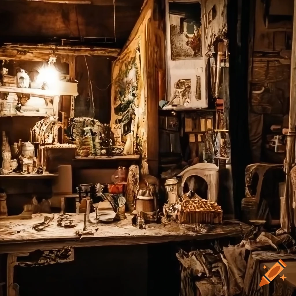 photo of artisan workshop in a village