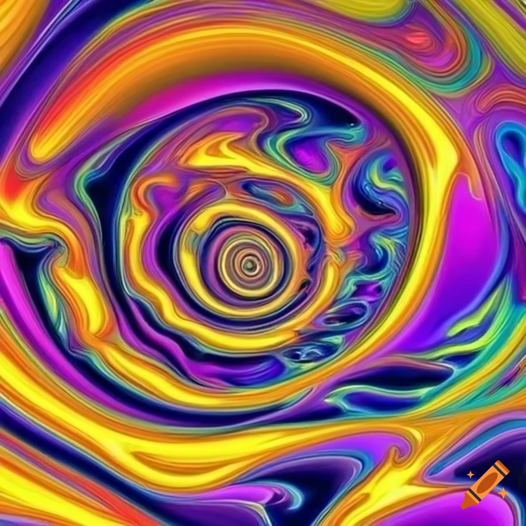 abstract digital art of psychedelic swirls