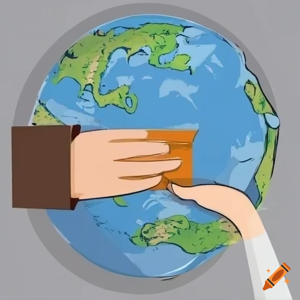 symbolic image of voting for a better world