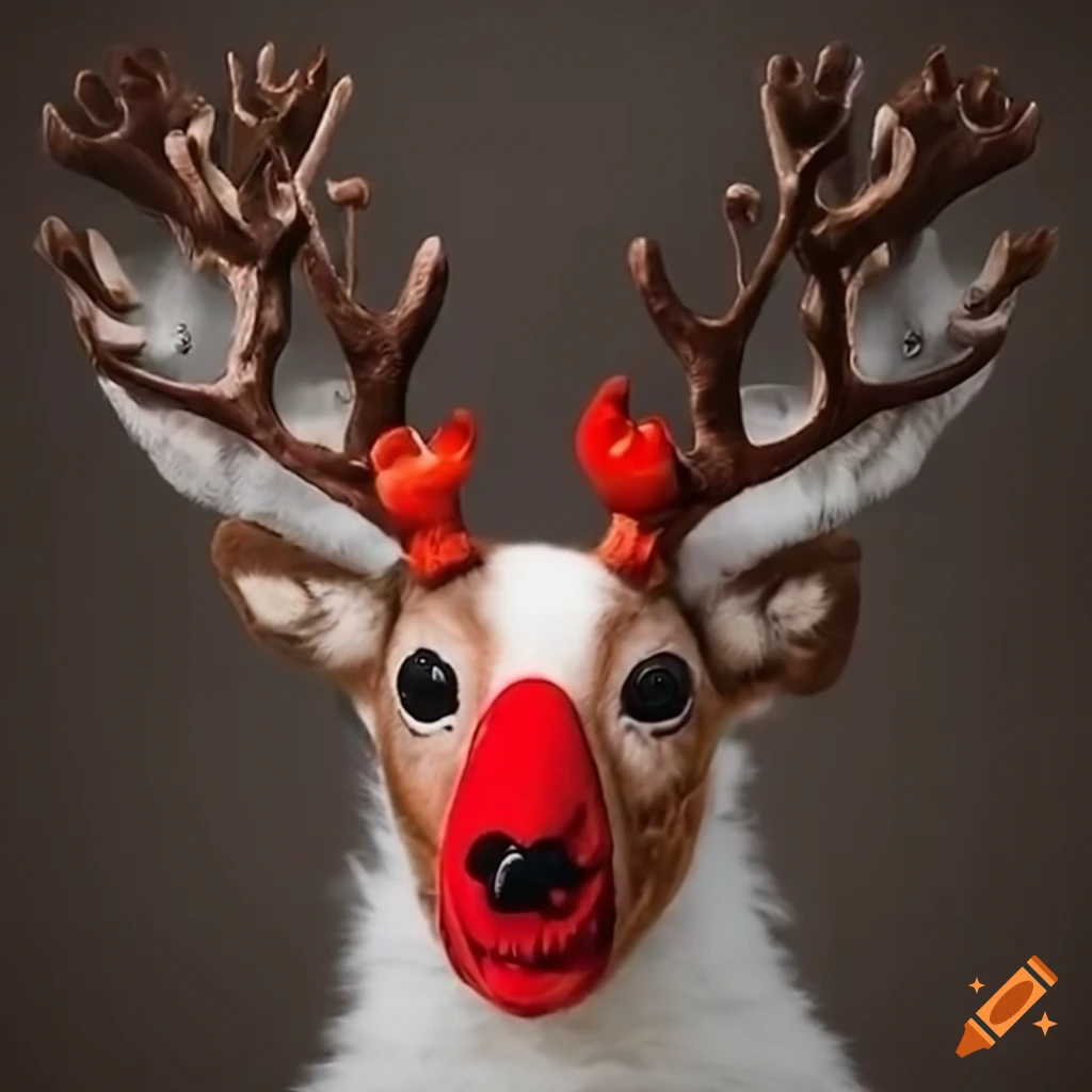 cute reindeer in Halloween costume