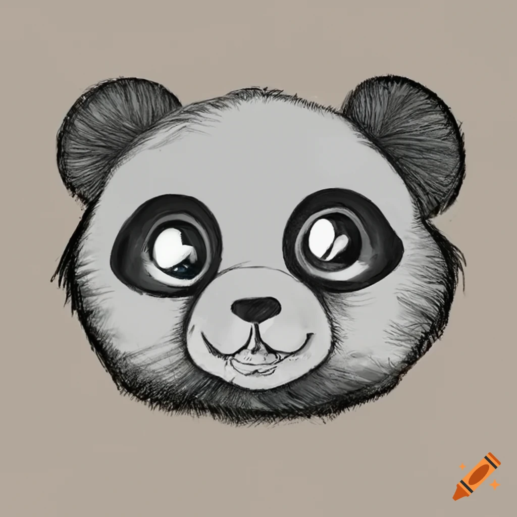 Realistic panda 🐼 sketch .... Baby panda | Cute panda drawing, Panda sketch,  Panda art
