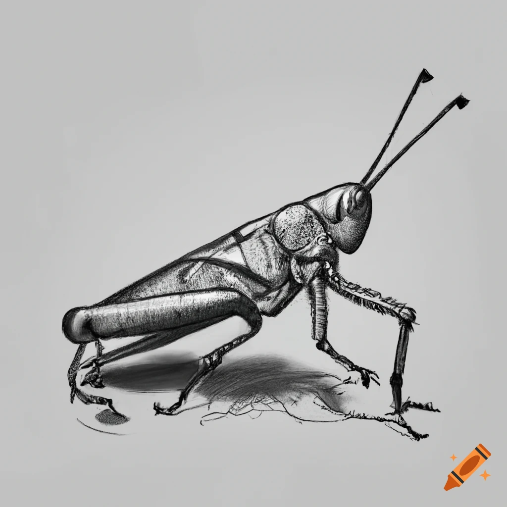 How To Draw a Grasshopper - EASY Drawing Tutorial!