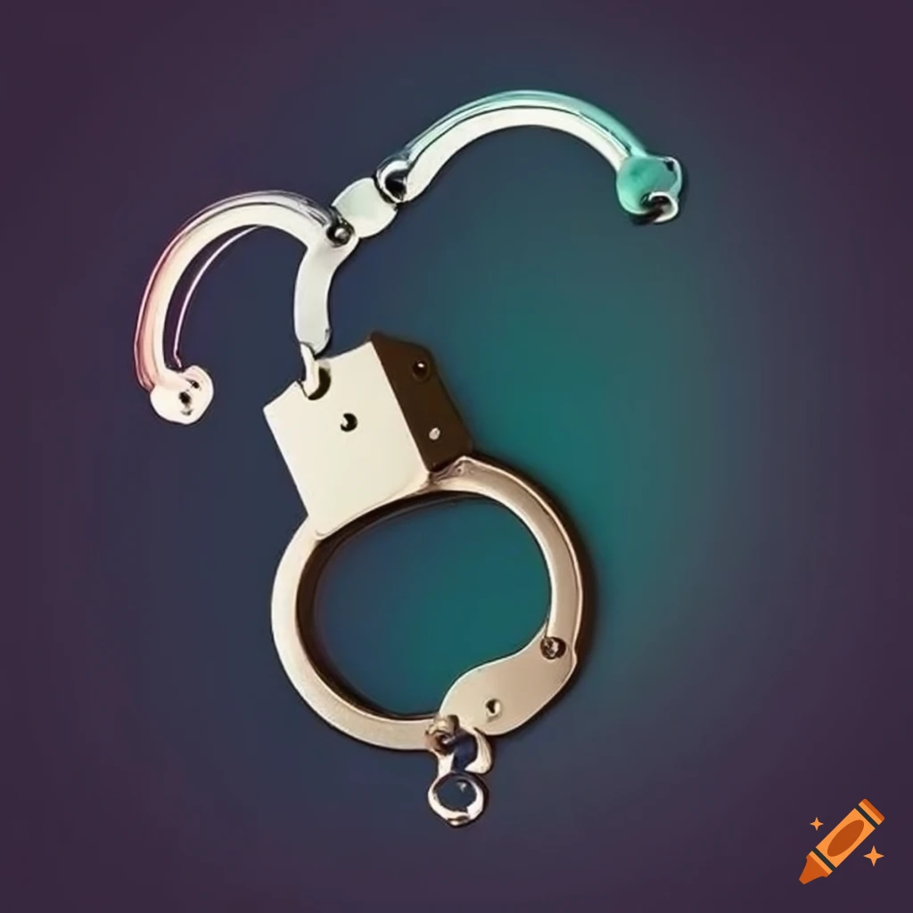 Image of unlocked handcuffs representing freedom on Craiyon