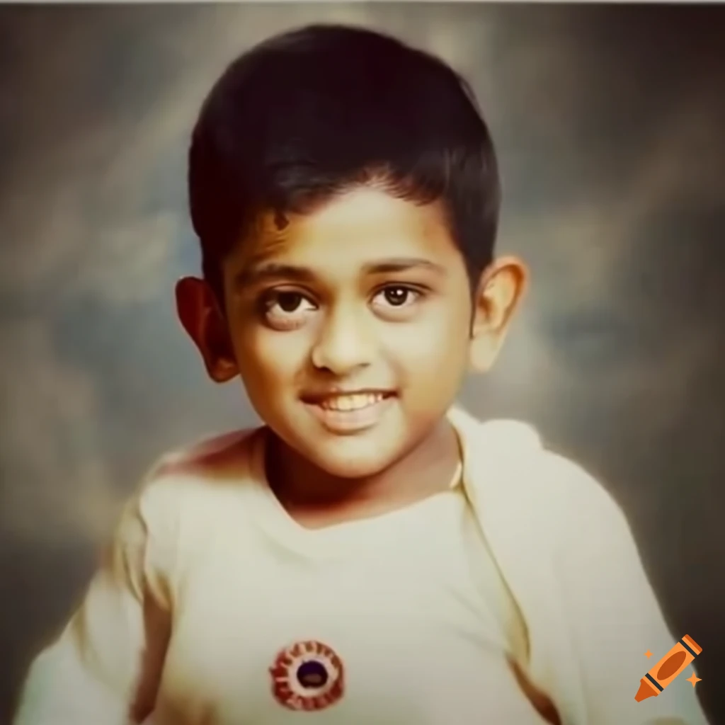Mahendra Singh Dhoni Childhood Photo On Craiyon