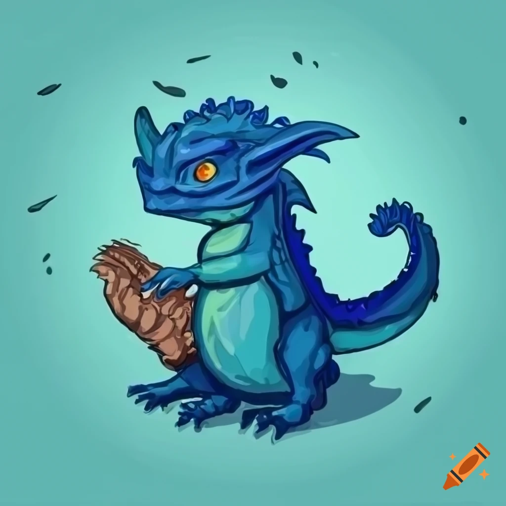 cartoon lizardfolk character