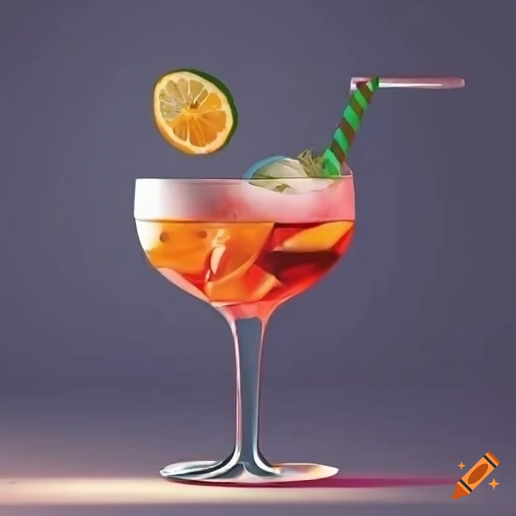 Spritz cocktail drink on Craiyon