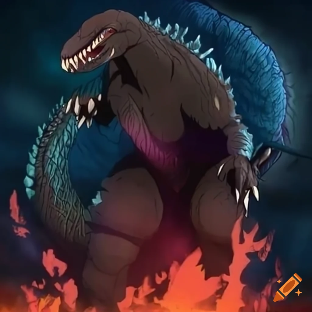 Image of godzilla on craiyon