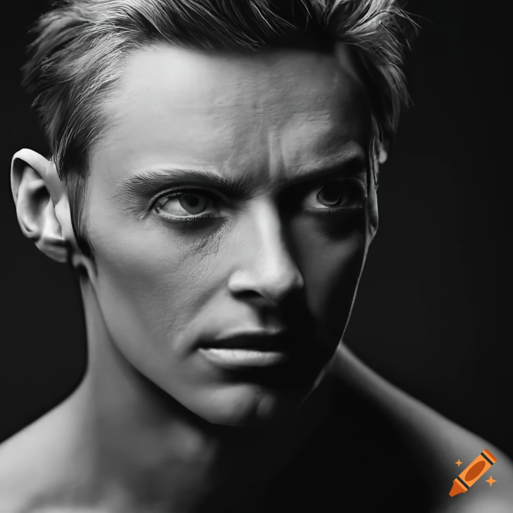 portrait art of a hybrid face