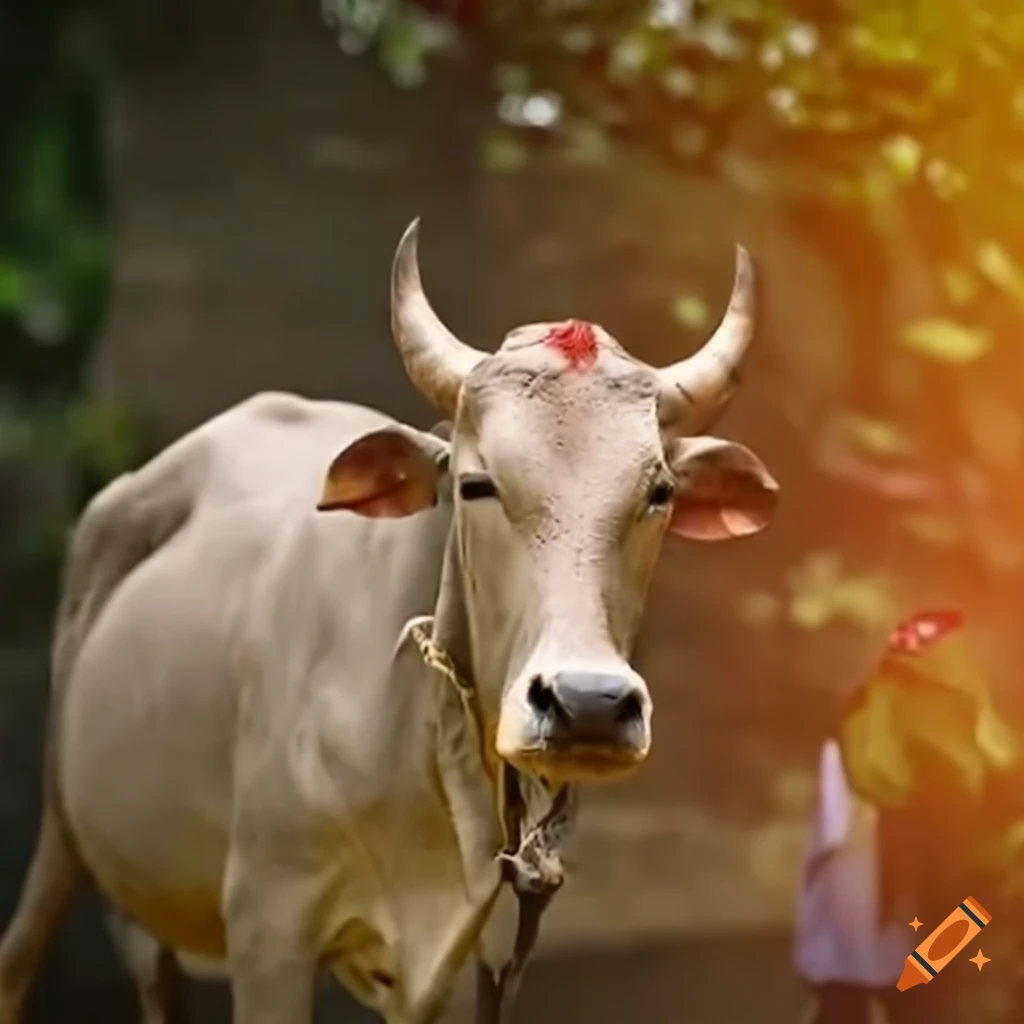 indian-farmer-with-a-cow-in-his-farm