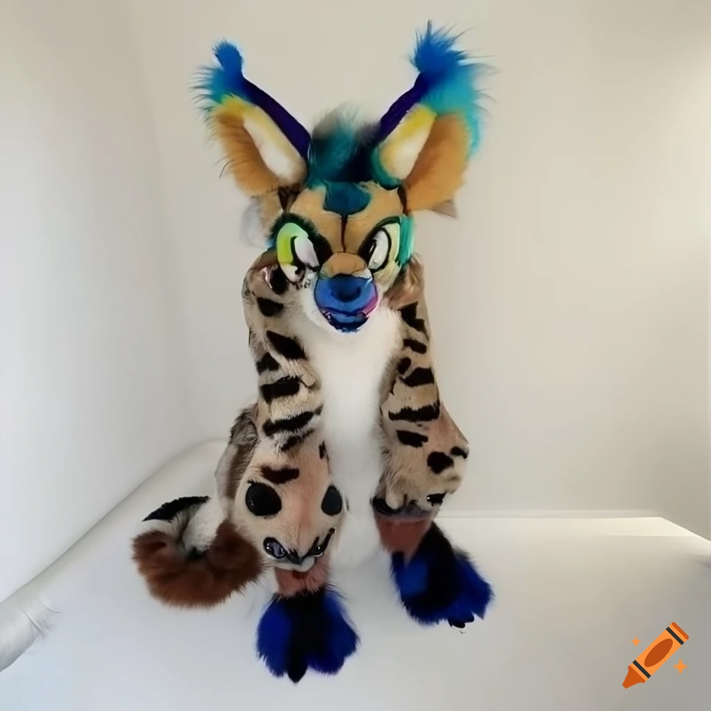 toony hyena fursuit design fullbody