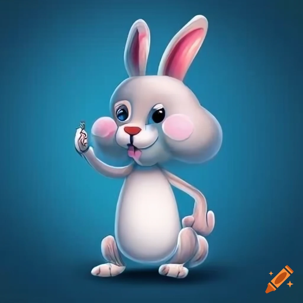 Cartoon rabbit illustration