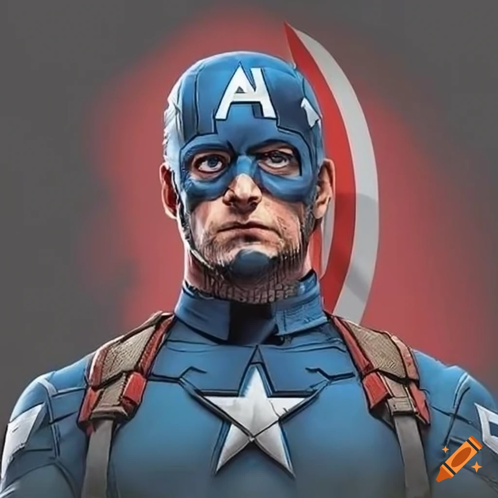 How to draw Captain America / LetsDrawIt