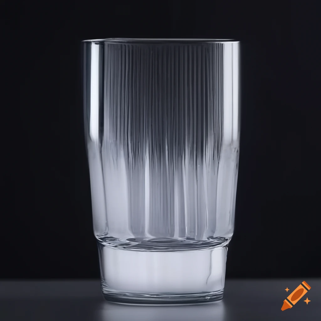 fluted drinking glass