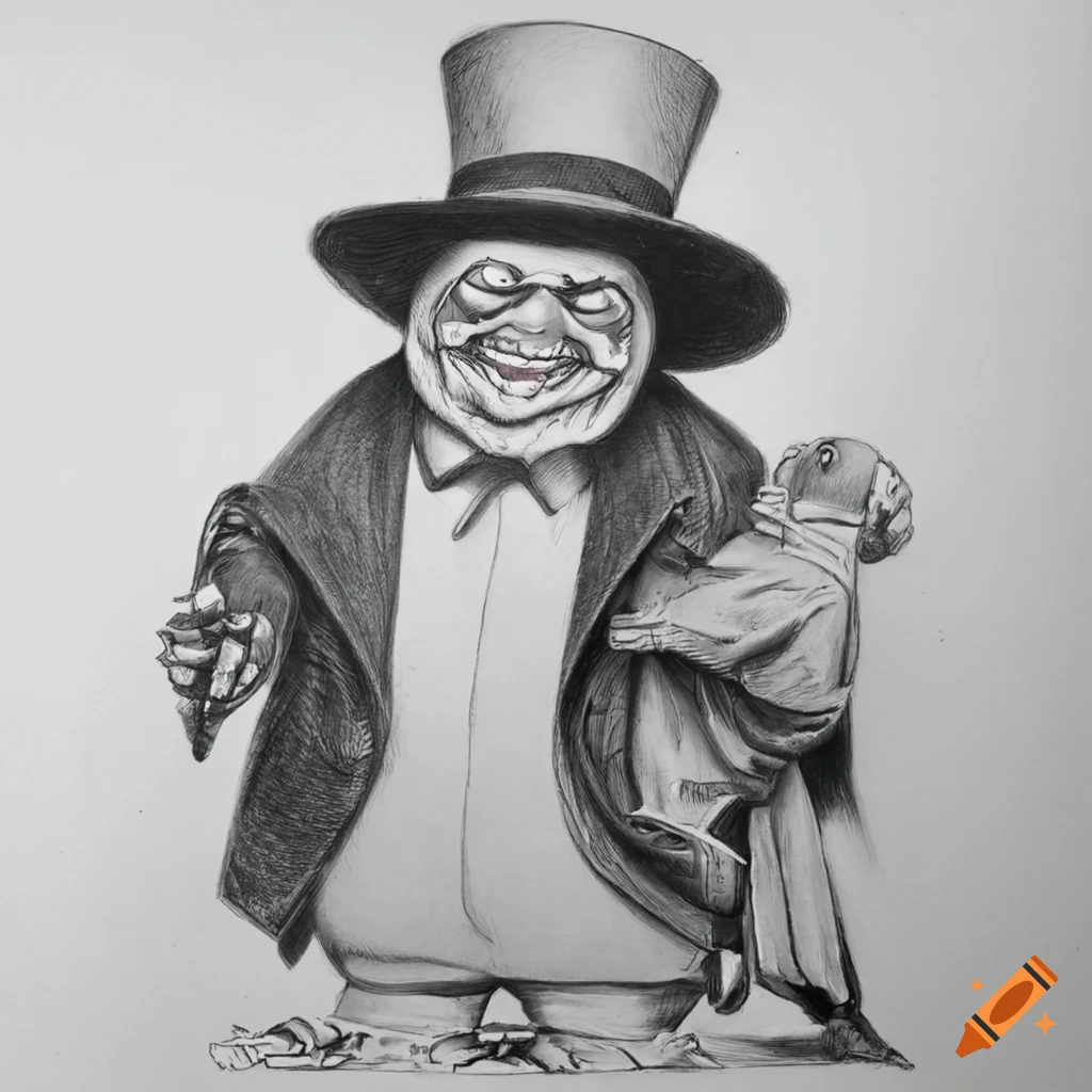Penguin villain by Norman Rockwell