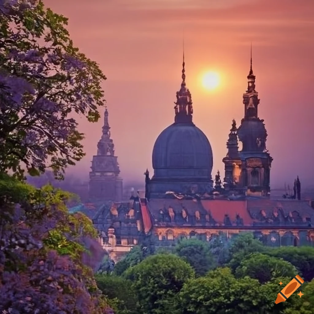 Garden house in dresden with cathedral window on Craiyon