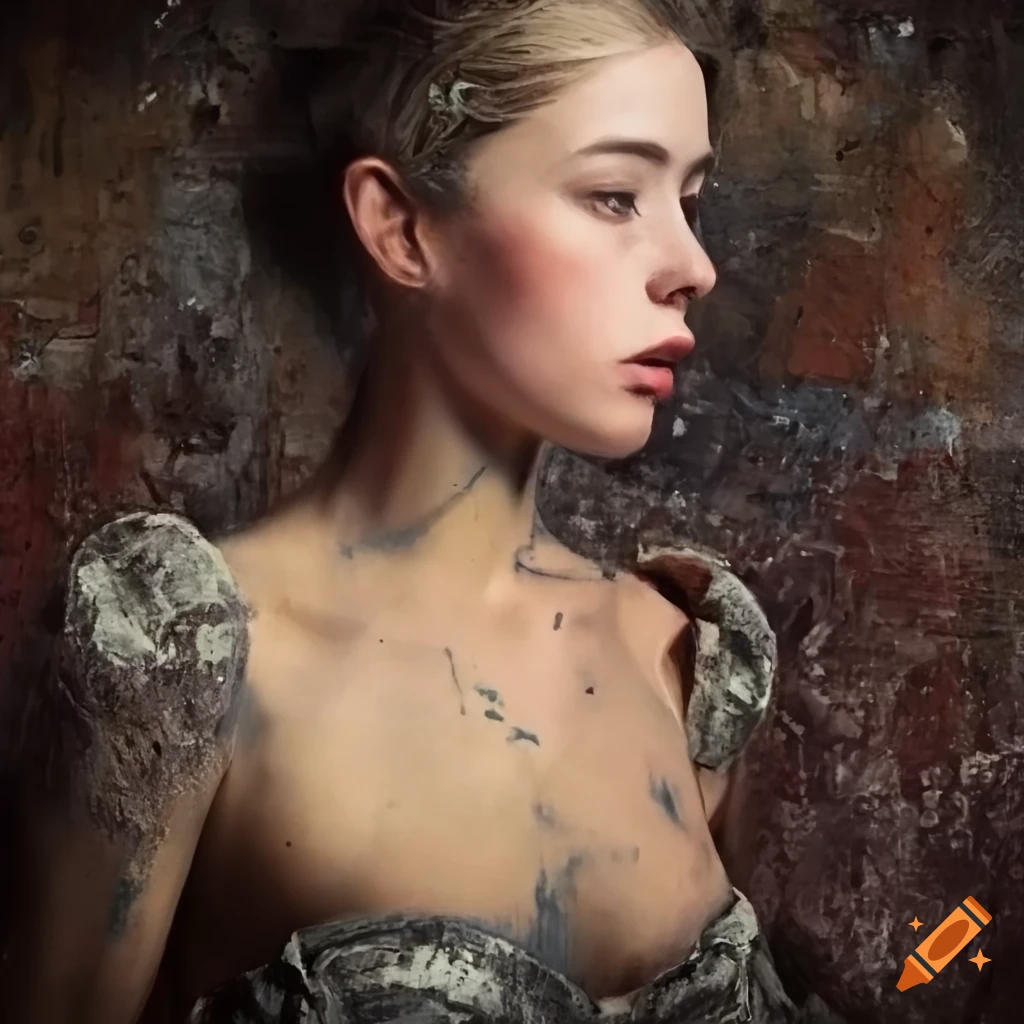 sculpture of a woman with intricate details