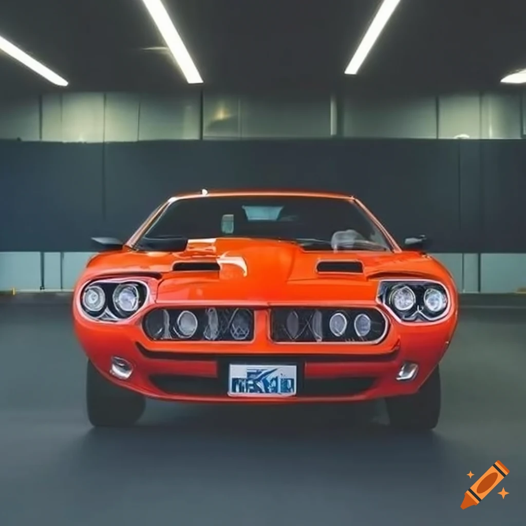 stylish concept car in a garage
