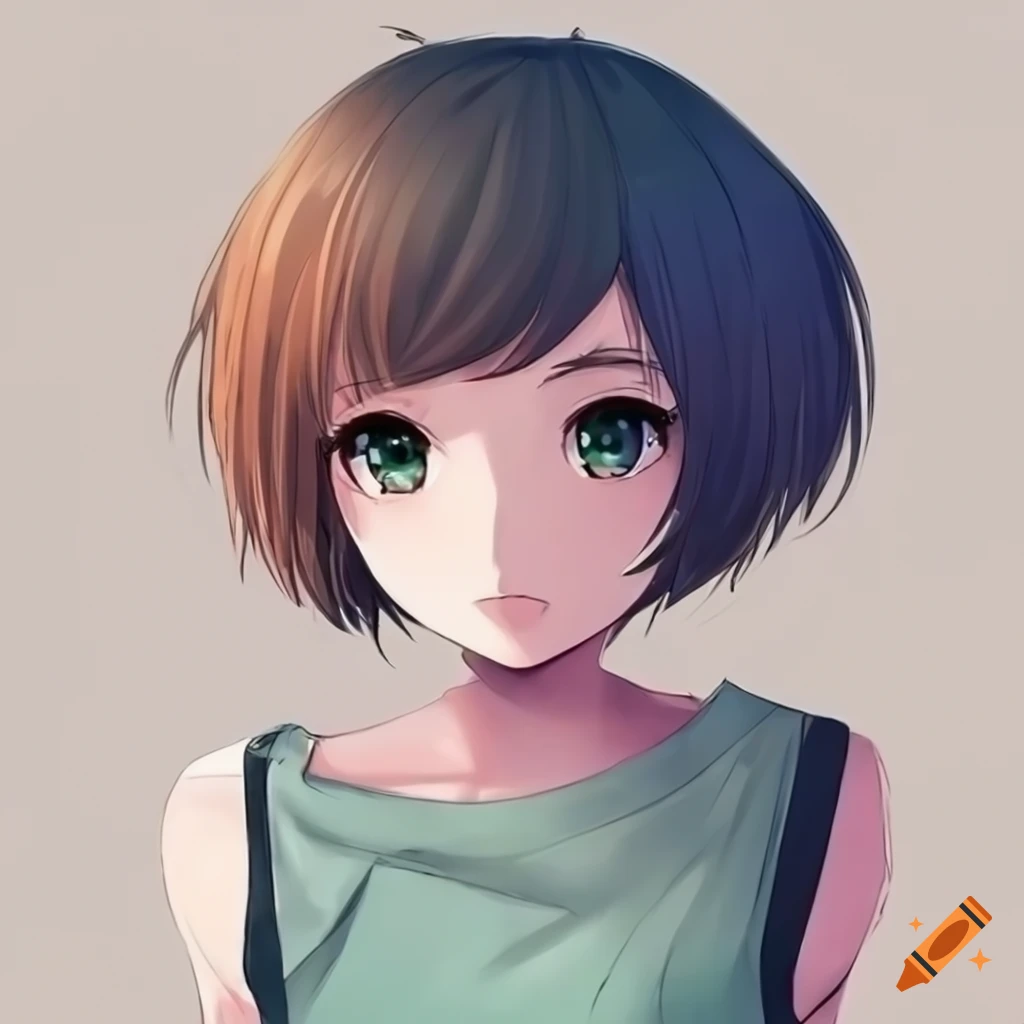 image of a short-haired anime girl with bangs