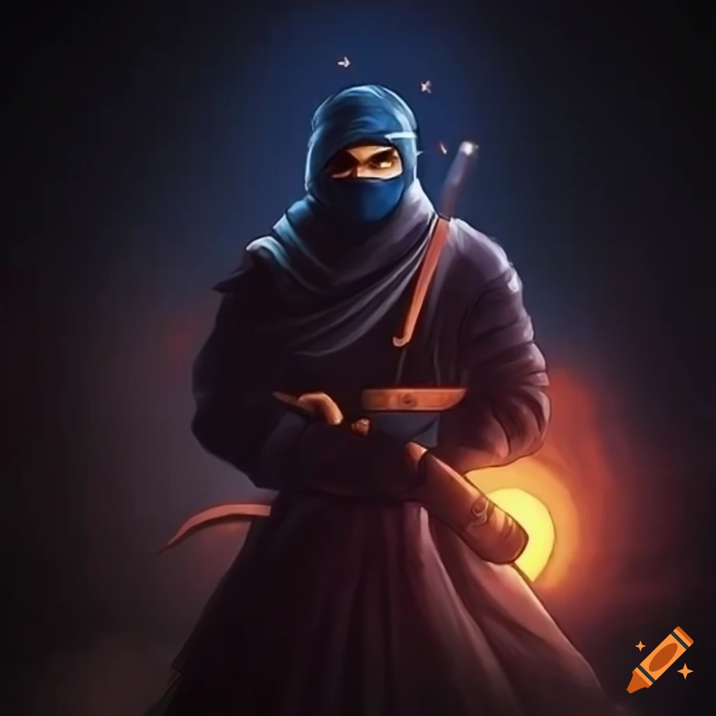 Realistic ninja on Craiyon
