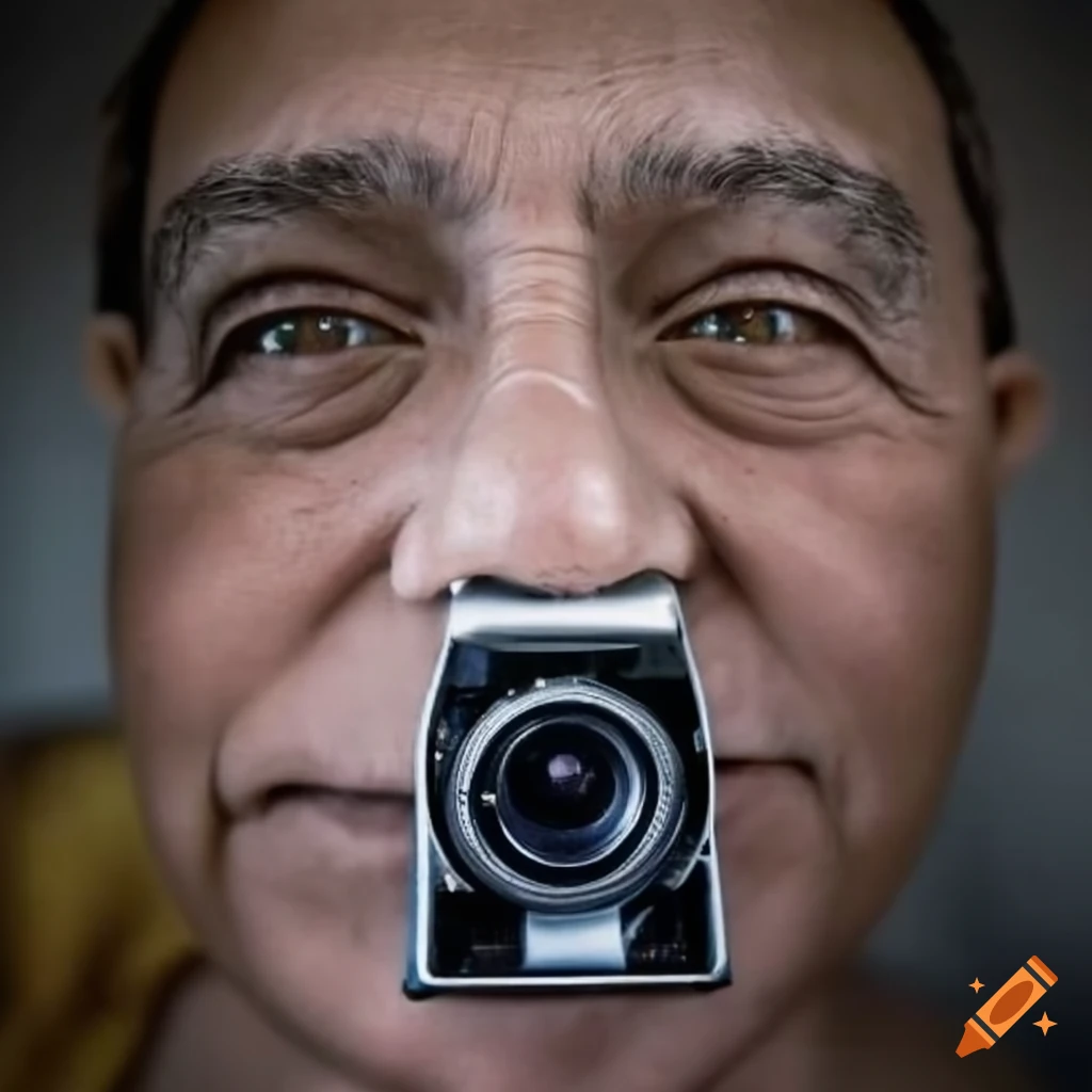 Realistic photo of a male photojournalist in 1940s style on Craiyon