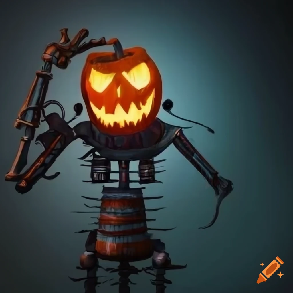 Illustration of a robot battling santa claus on Craiyon