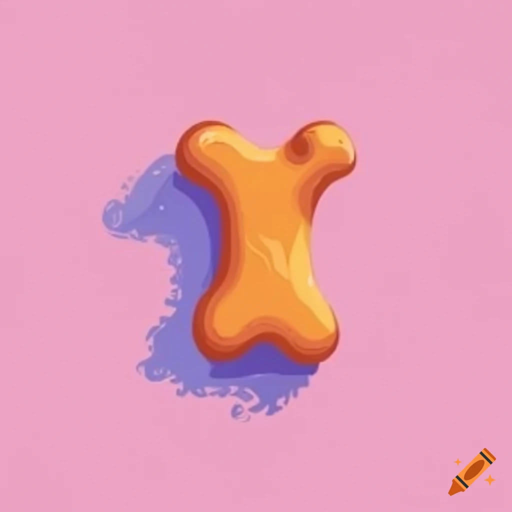 Cartoon boneshaped dog treat