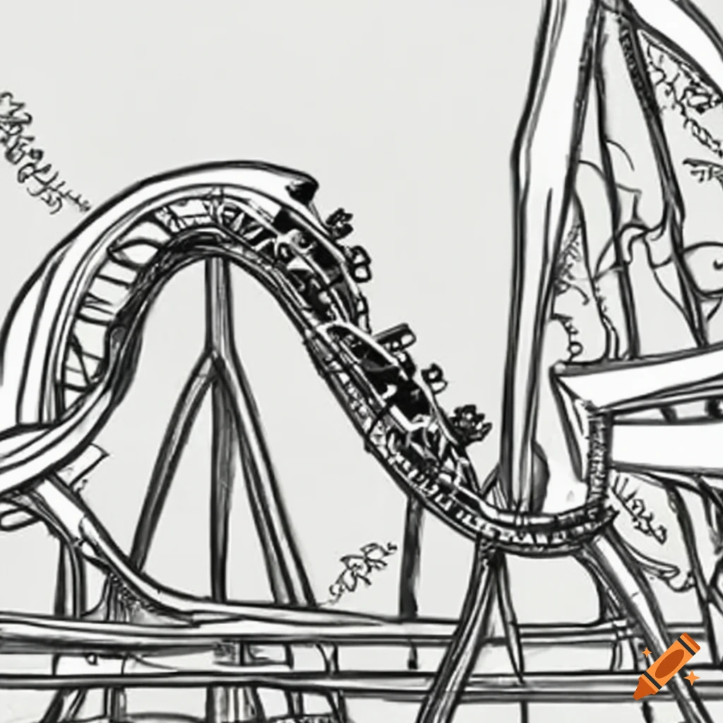 roller coaster ride in the dark