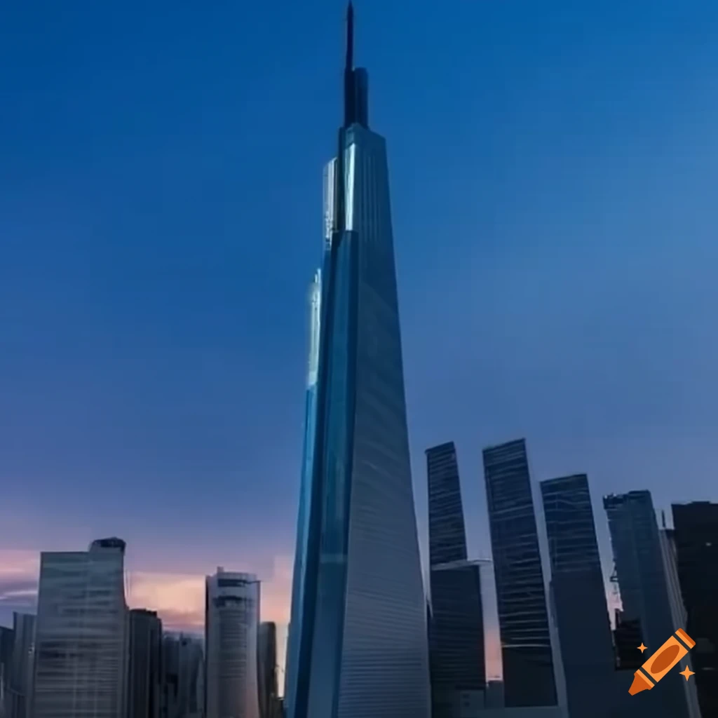 skyscraper soaring into the sky