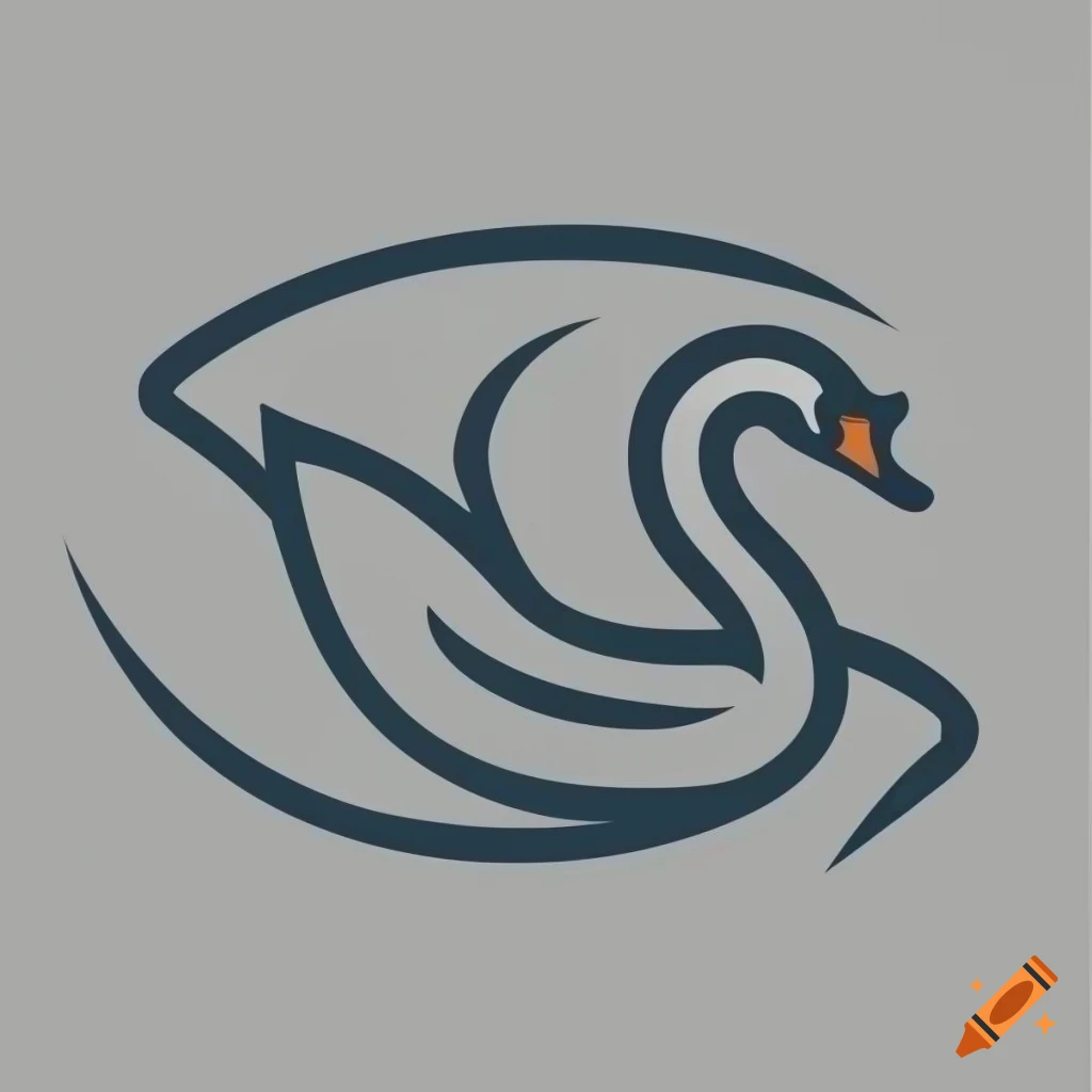 simple swan logo