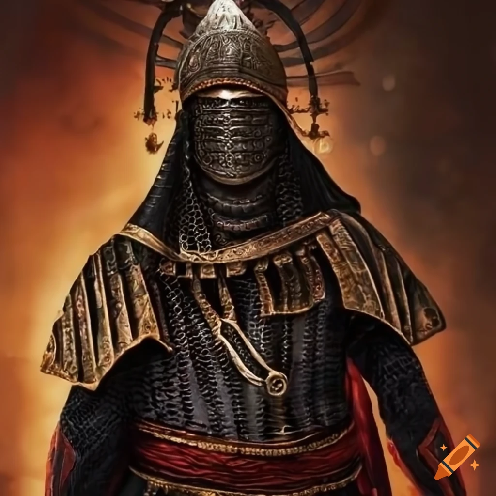 Ancient yemen armor of a black prince